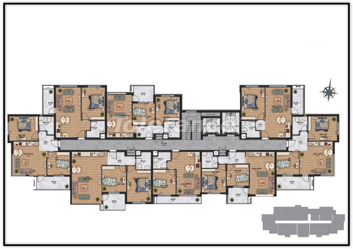Apartment vom entwickler in Altıntaş, Antalya pool - immobilien in der Türkei kaufen - 55733
