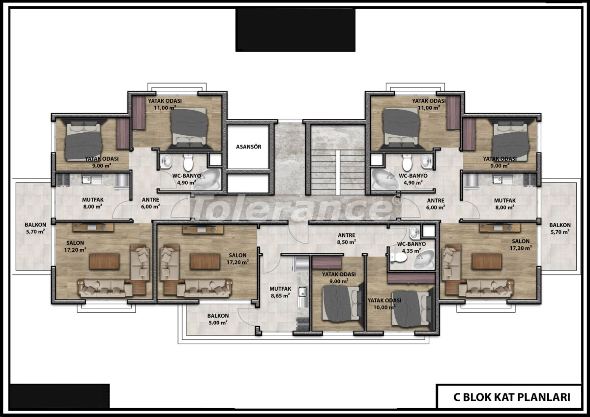 Apartment vom entwickler in Altıntaş, Antalya pool ratenzahlung - immobilien in der Türkei kaufen - 59333