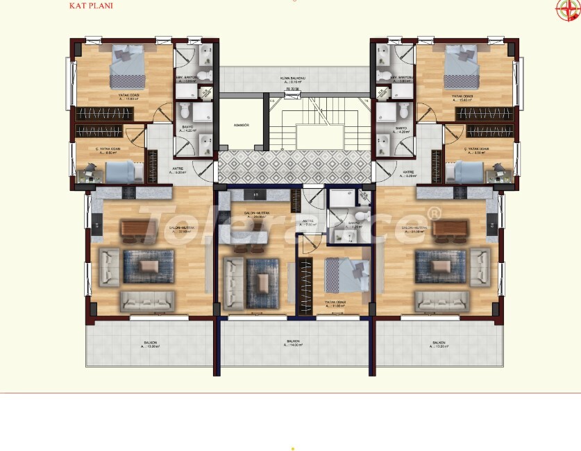 Apartment vom entwickler in Altıntaş, Antalya pool ratenzahlung - immobilien in der Türkei kaufen - 60463