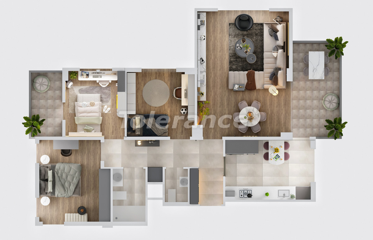 Apartment vom entwickler in Altıntaş, Antalya pool ratenzahlung - immobilien in der Türkei kaufen - 80005