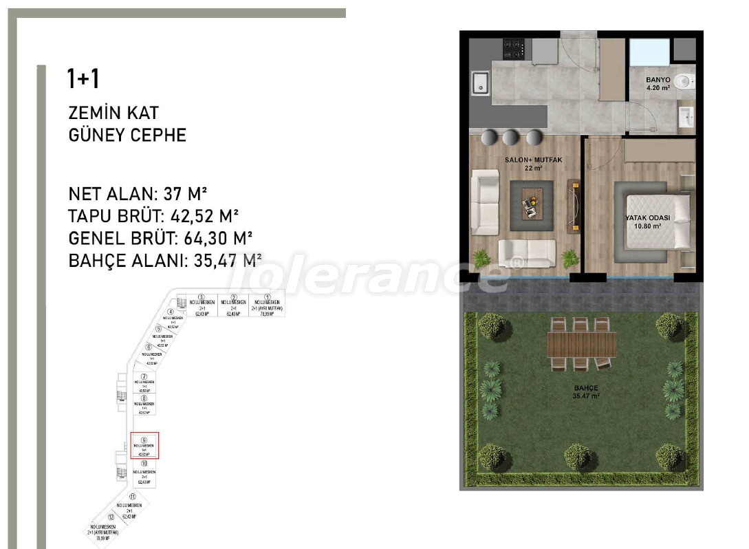 Apartment vom entwickler in Altıntaş, Antalya pool ratenzahlung - immobilien in der Türkei kaufen - 95495