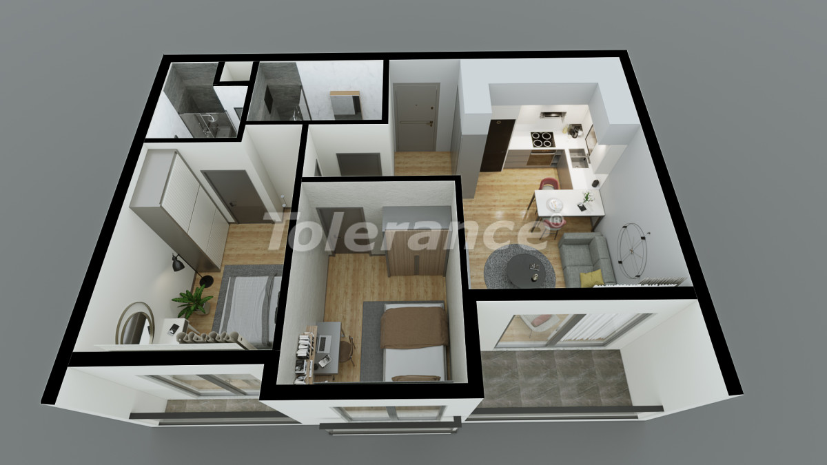 Apartment from the developer in Altıntaş, Antalya with pool with installment - buy realty in Turkey - 98985