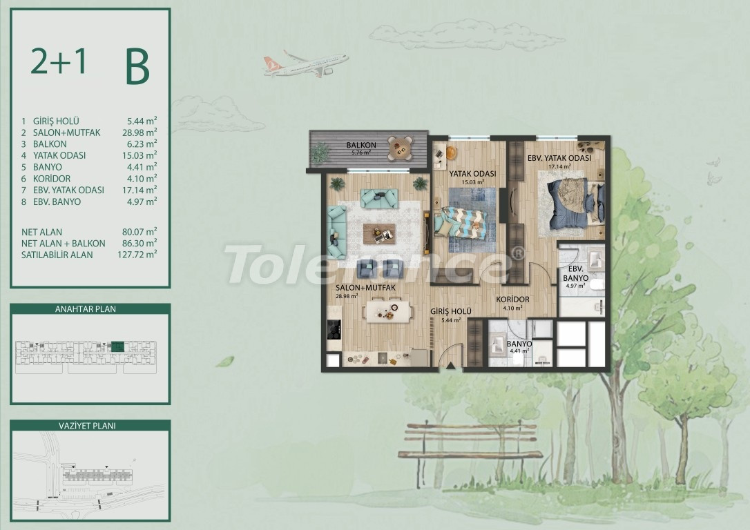 Apartment vom entwickler in Arnavutköy, Istanbul ratenzahlung - immobilien in der Türkei kaufen - 133774