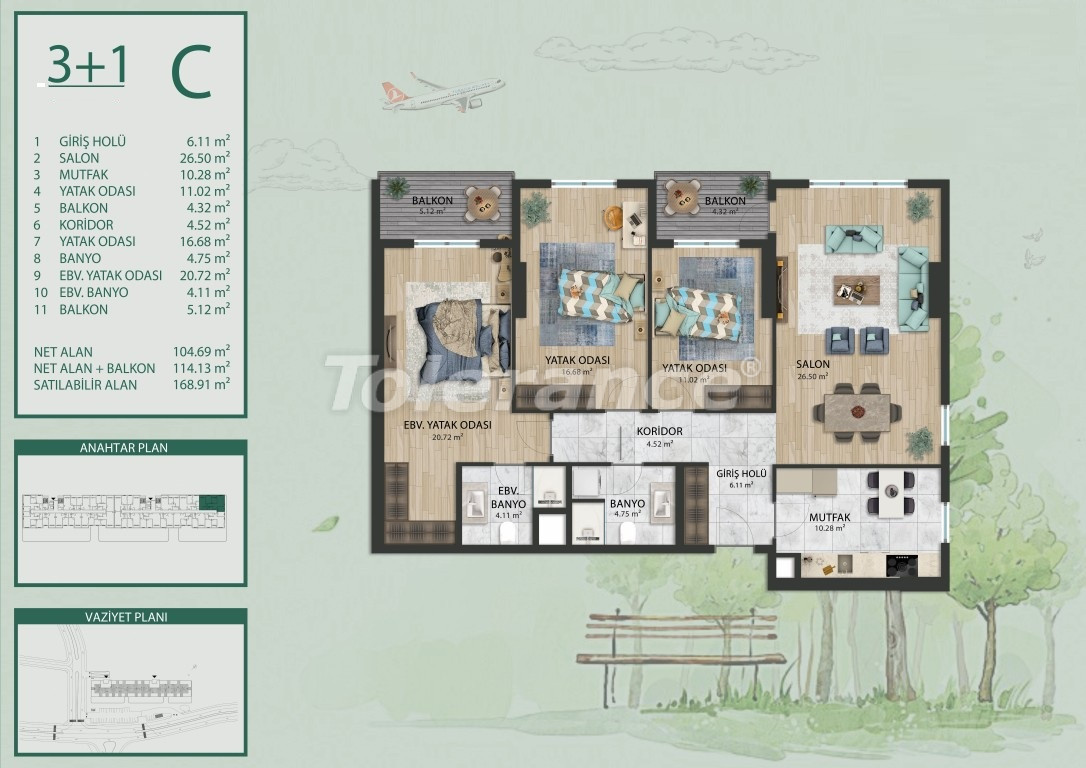 Apartment vom entwickler in Arnavutköy, Istanbul ratenzahlung - immobilien in der Türkei kaufen - 133776