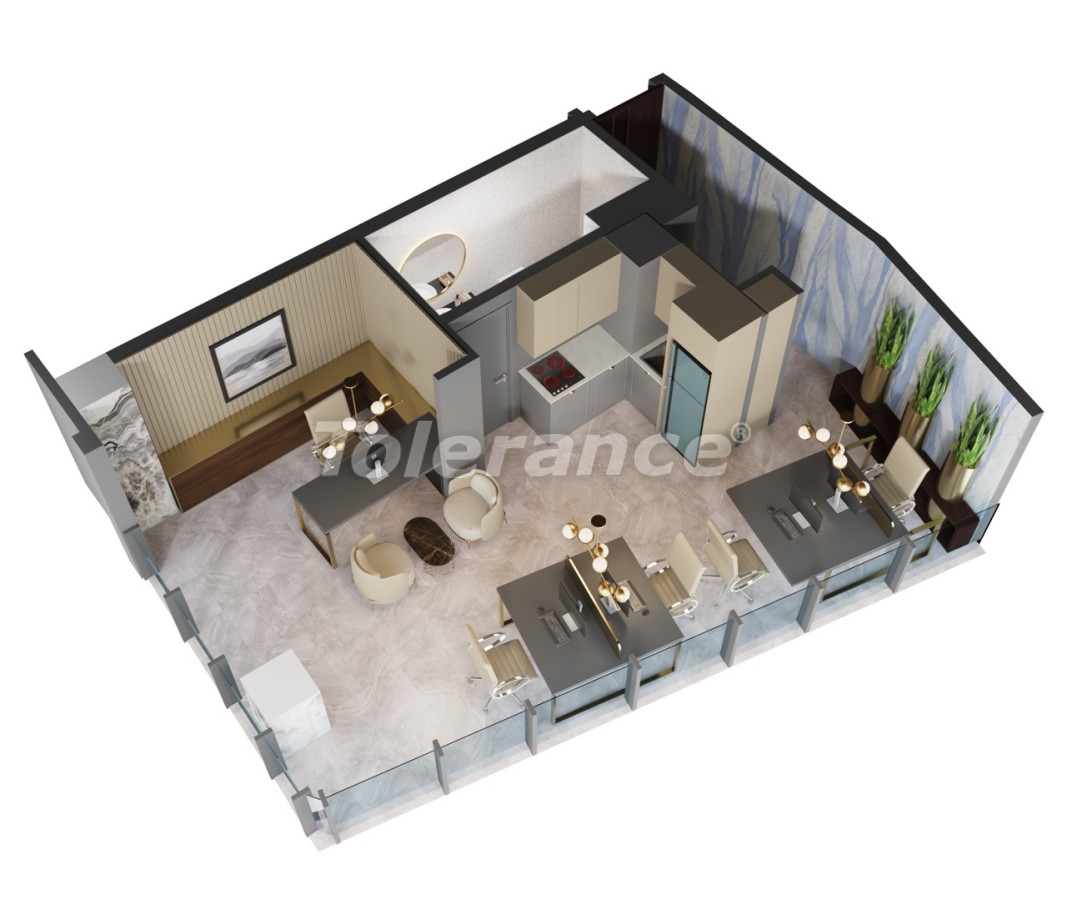 Appartement du développeur еn Atasehir, Istanbul piscine - acheter un bien immobilier en Turquie - 129172