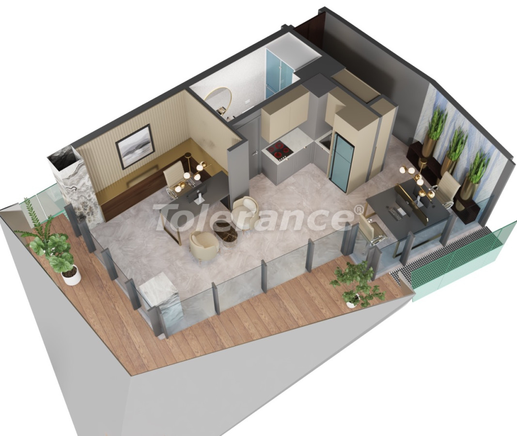 Appartement du développeur еn Atasehir, Istanbul piscine - acheter un bien immobilier en Turquie - 129173