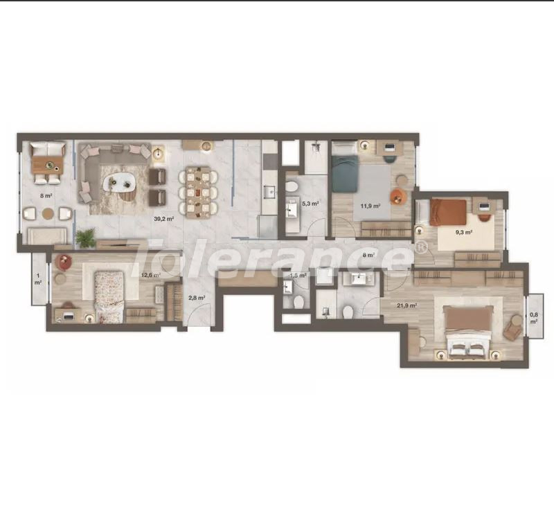 Apartment from the developer in Ataşehir, İstanbul with pool - buy realty in Turkey - 129877