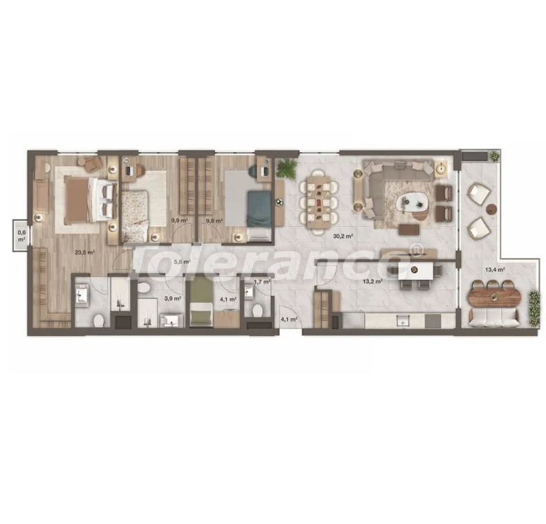 Apartment from the developer in Ataşehir, İstanbul with pool - buy realty in Turkey - 129879