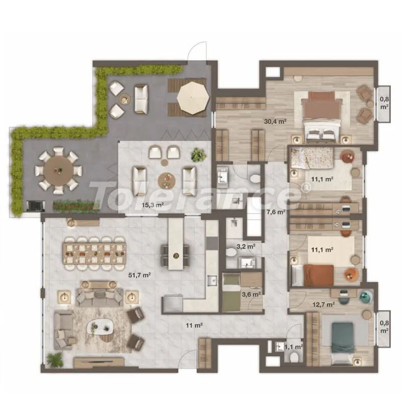 Apartment from the developer in Ataşehir, İstanbul with pool - buy realty in Turkey - 129881