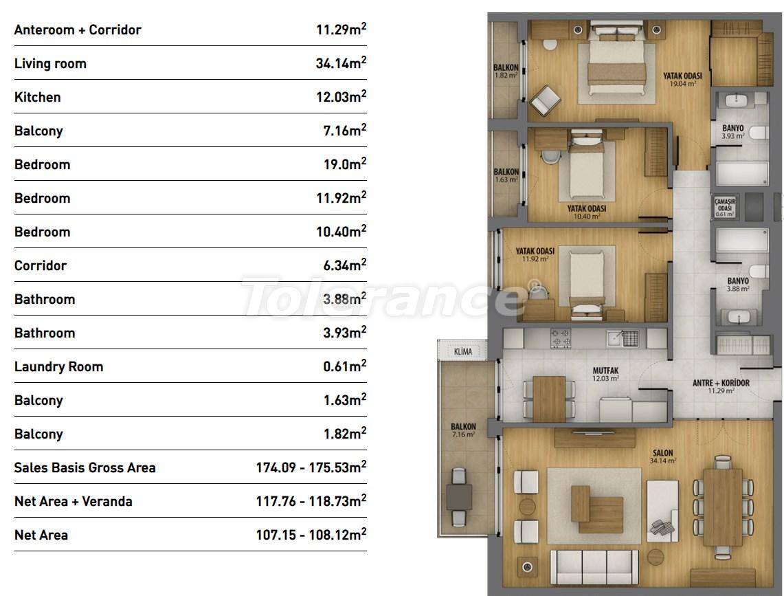 آپارتمان که در آوجیلار, استانبول استخر - خرید ملک در ترکیه - 26942