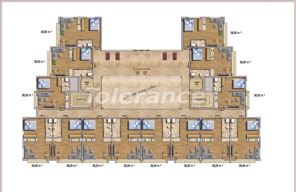 Apartment from the developer in Avsallar, Alanya pool - buy realty in Turkey - 14582