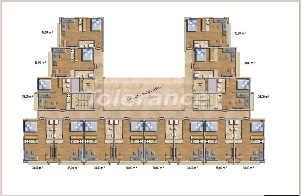Apartment from the developer in Avsallar, Alanya pool - buy realty in Turkey - 14583