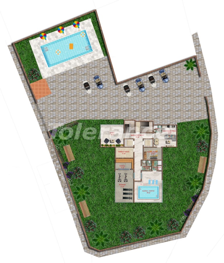 Apartment from the developer in Avsallar, Alanya with pool with installment - buy realty in Turkey - 40747