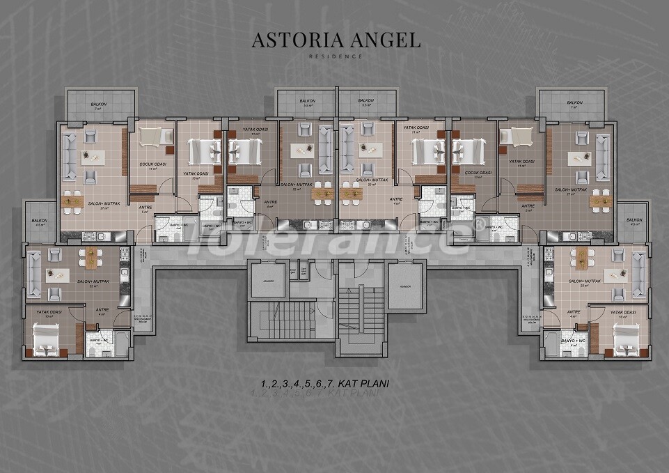 Apartment vom entwickler in Avsallar, Alanya meeresblick pool - immobilien in der Türkei kaufen - 58929