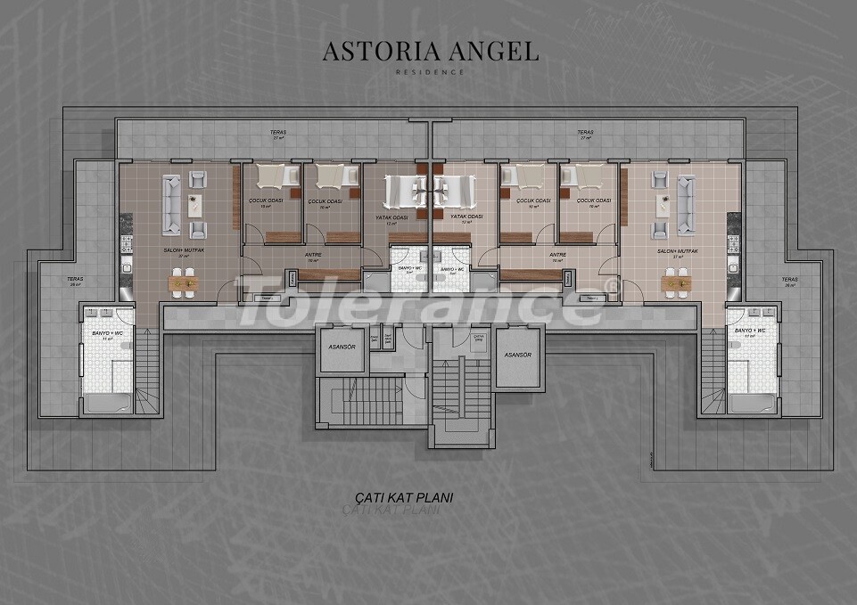 Apartment vom entwickler in Avsallar, Alanya meeresblick pool - immobilien in der Türkei kaufen - 58931