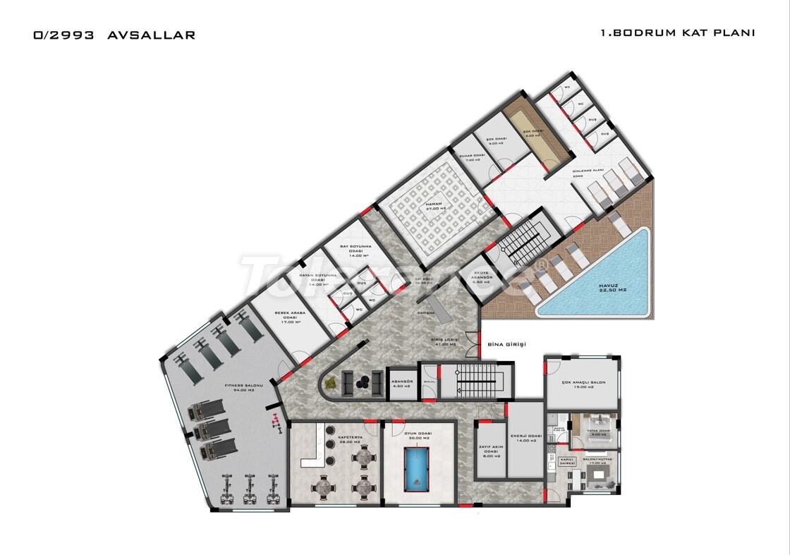 Appartement du développeur еn Avsallar, Alanya piscine versement - acheter un bien immobilier en Turquie - 63624