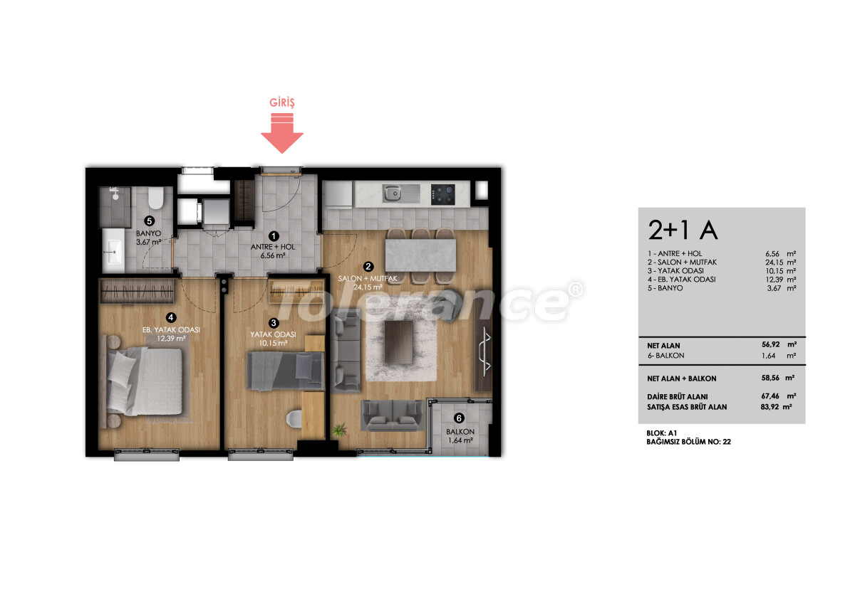 Apartment from the developer in Bagcilar, İstanbul with installment - buy realty in Turkey - 58054