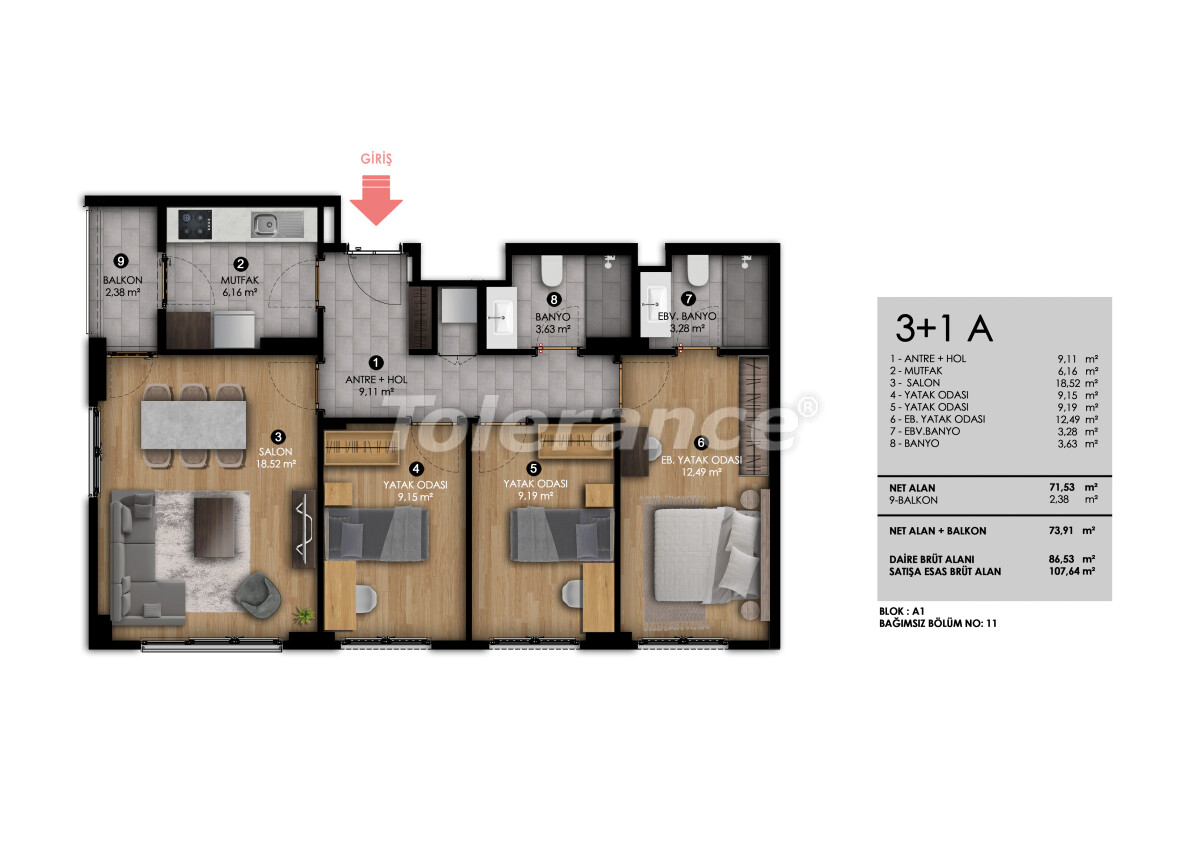 Apartment from the developer in Bagcilar, İstanbul with installment - buy realty in Turkey - 58060