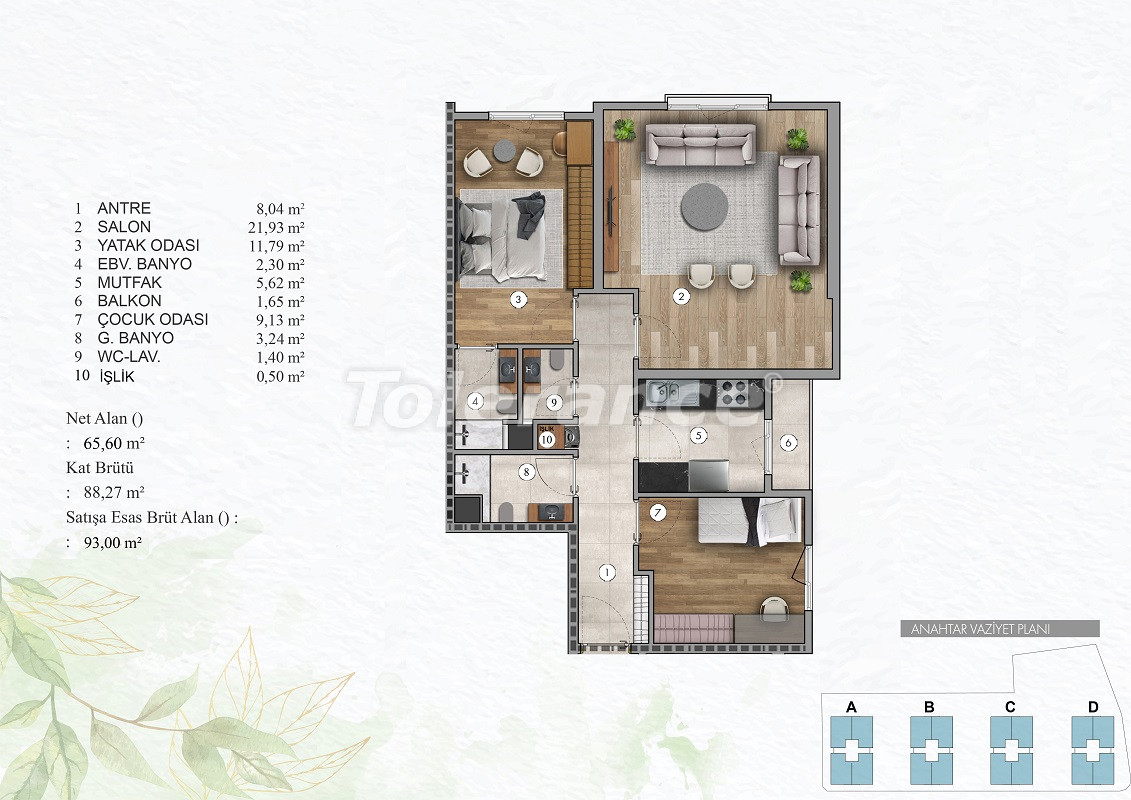Apartment from the developer in Bagcilar, İstanbul with installment - buy realty in Turkey - 69530
