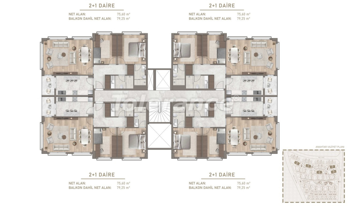 شقق من المتعهد في:في باهتشي شهير اسطنبول تقسيط - شراء عقار في تركيا - 133602