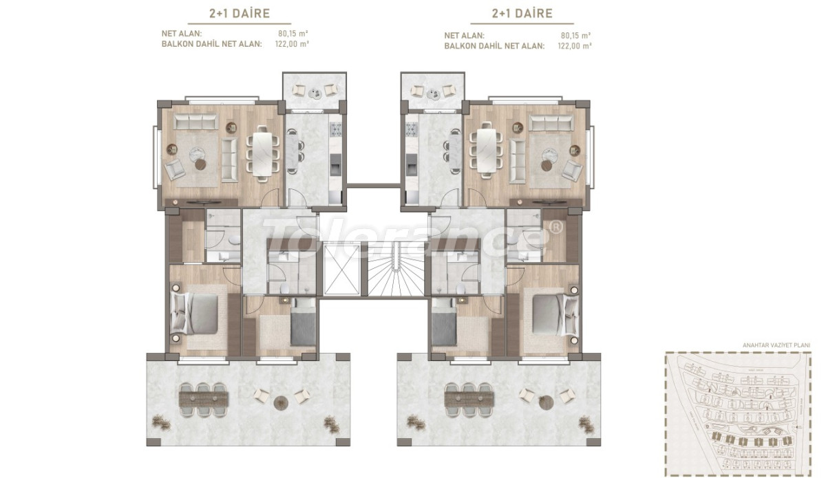 شقق من المتعهد في:في باهتشي شهير اسطنبول تقسيط - شراء عقار في تركيا - 133605