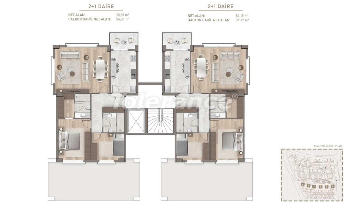 شقق من المتعهد في:في باهتشي شهير اسطنبول تقسيط - شراء عقار في تركيا - 133606