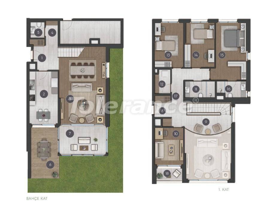 آپارتمان از سازنده که در باهچه شهیر, استانبول استخر اقساط - خرید ملک در ترکیه - 27280