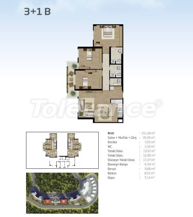 Apartment from the developer in Bahçeşehir, İstanbul with pool - buy realty in Turkey - 36102