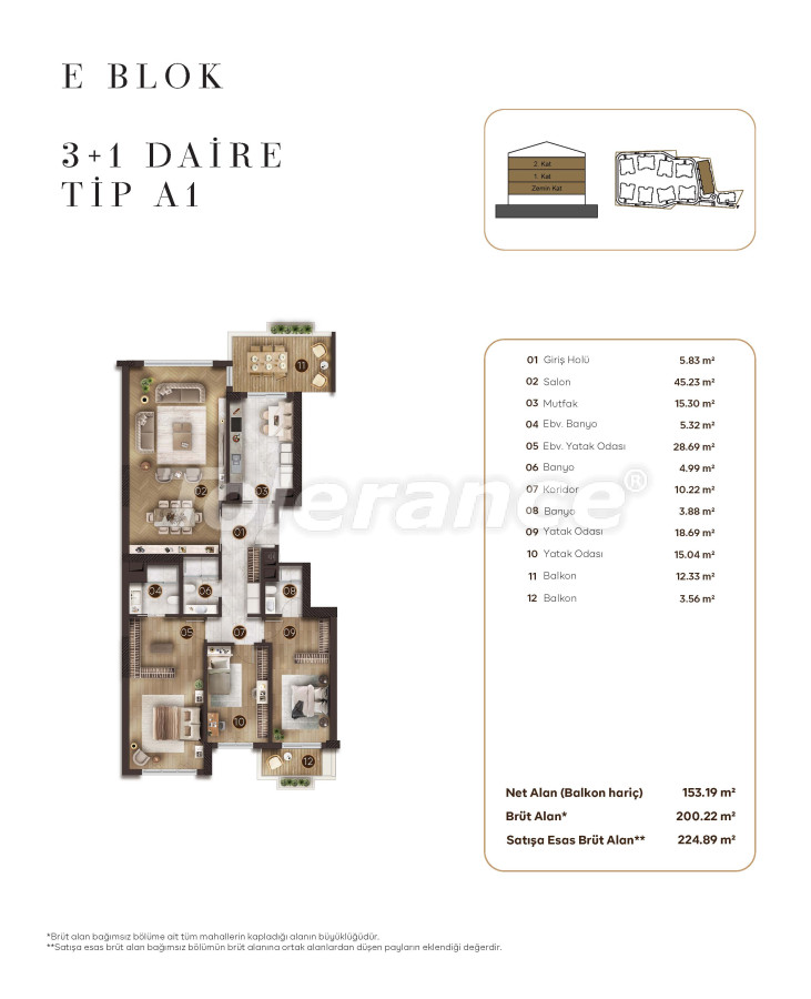 Appartement van de ontwikkelaar in Bakırköy, Istanboel zwembad afbetaling - onroerend goed kopen in Turkije - 131380