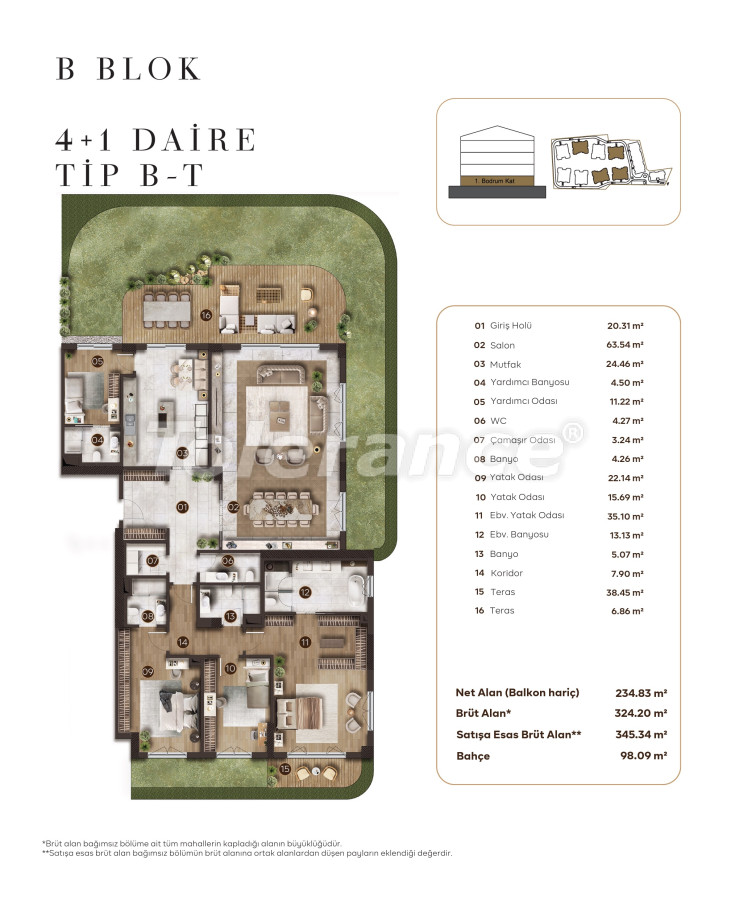Appartement van de ontwikkelaar in Bakırköy, Istanboel zwembad afbetaling - onroerend goed kopen in Turkije - 131384