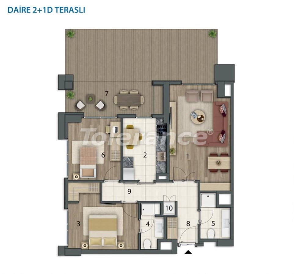 Apartment in Basaksehir, İstanbul with pool with installment - buy realty in Turkey - 20558
