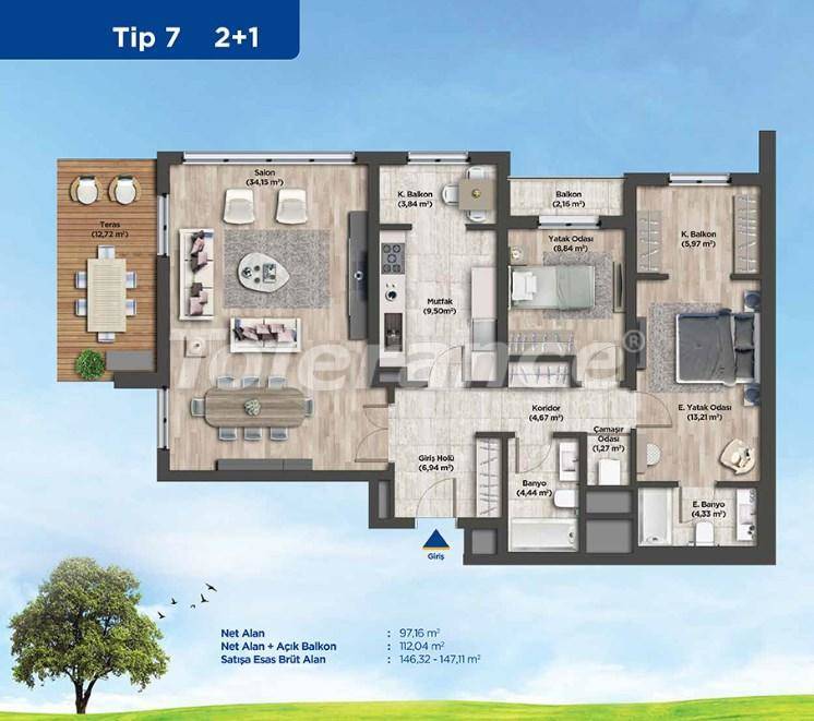Apartment from the developer in Basaksehir, İstanbul pool - buy realty in Turkey - 26987