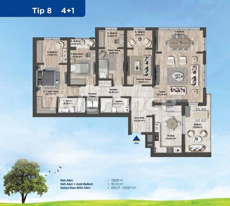 Apartment from the developer in Basaksehir, İstanbul pool - buy realty in Turkey - 26991