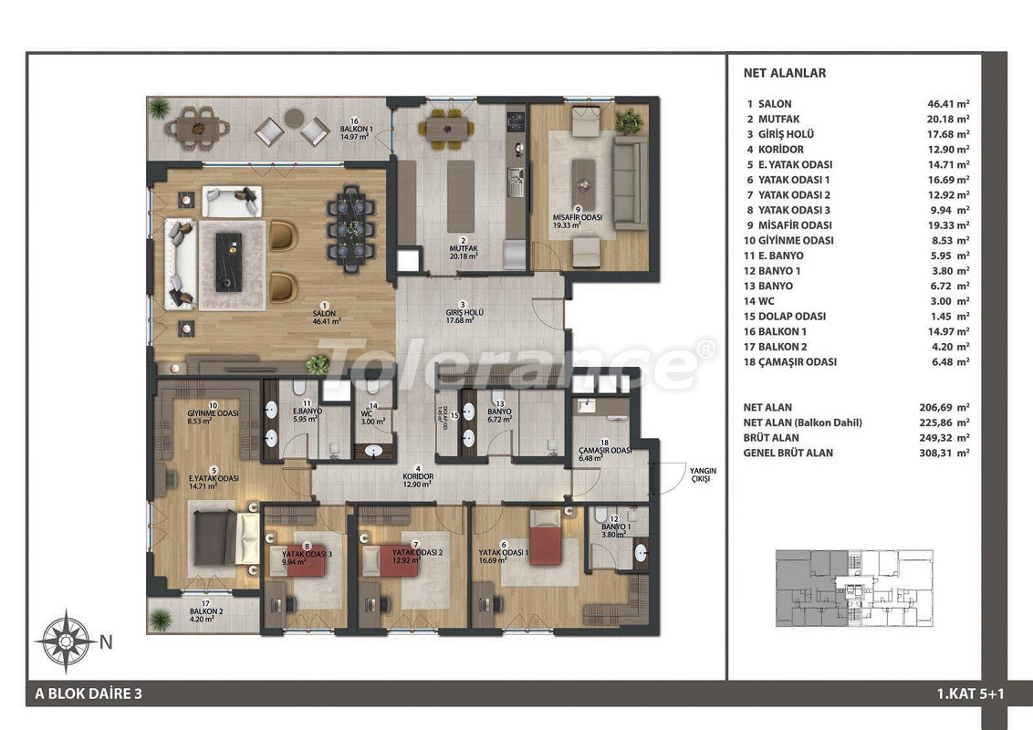 Apartment vom entwickler in Başakşehir, Istanbul pool ratenzahlung - immobilien in der Türkei kaufen - 70935