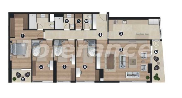 Apartment vom entwickler in Bayraklı, İzmir pool ratenzahlung - immobilien in der Türkei kaufen - 16434