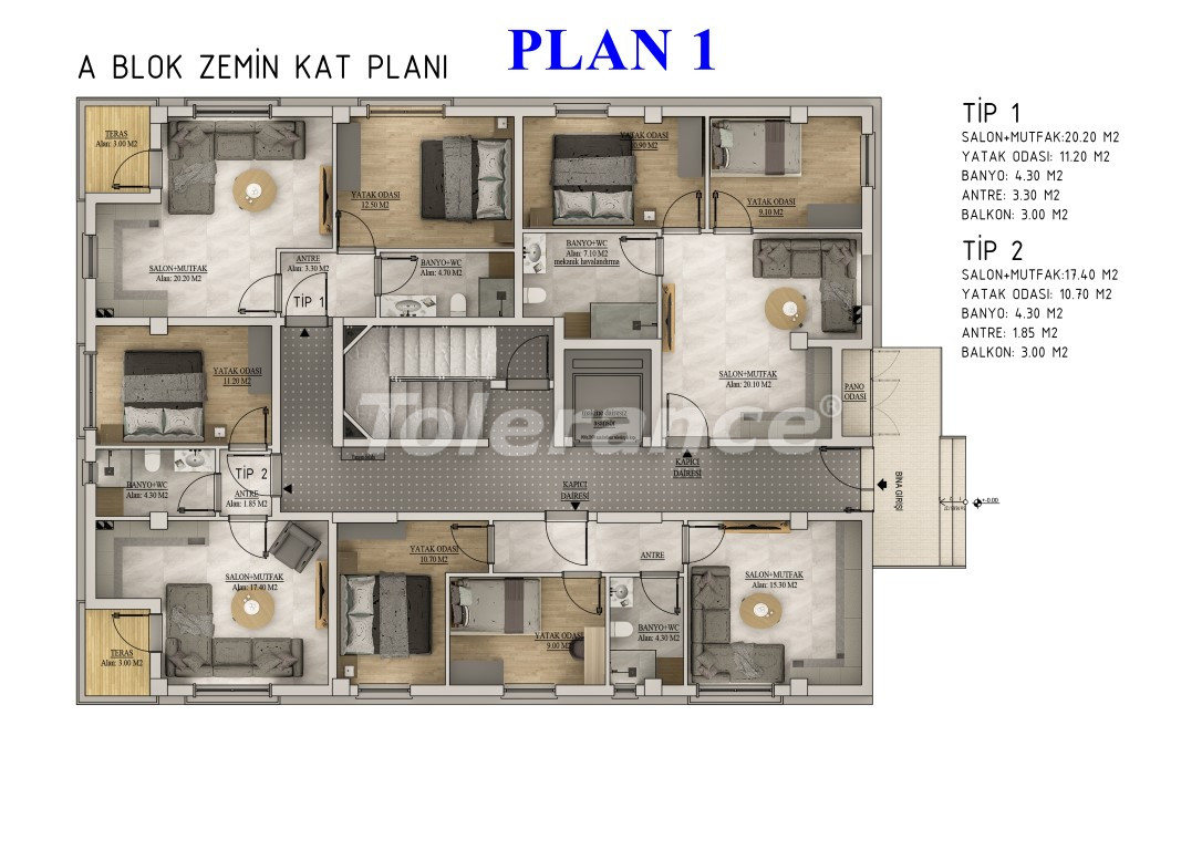 Apartment from the developer in Belek with pool with installment - buy realty in Turkey - 105117