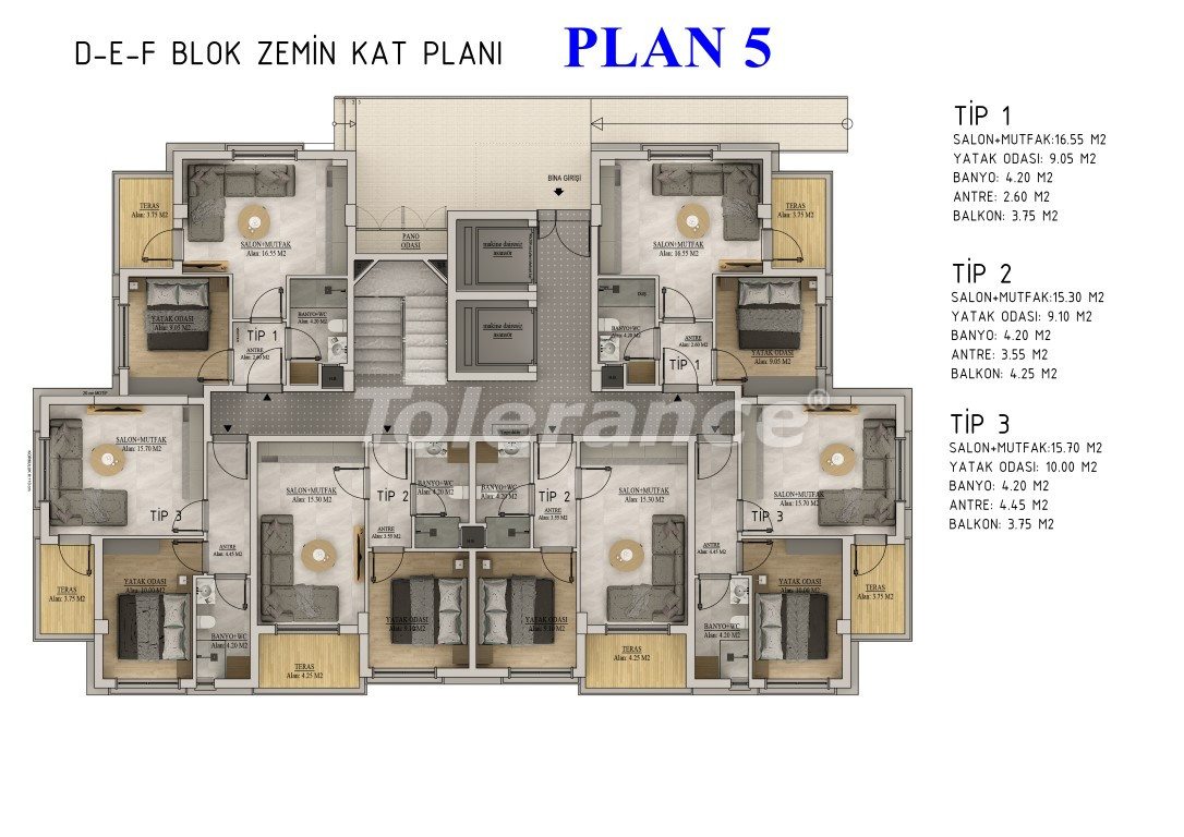 Apartment vom entwickler in Belek pool ratenzahlung - immobilien in der Türkei kaufen - 105121