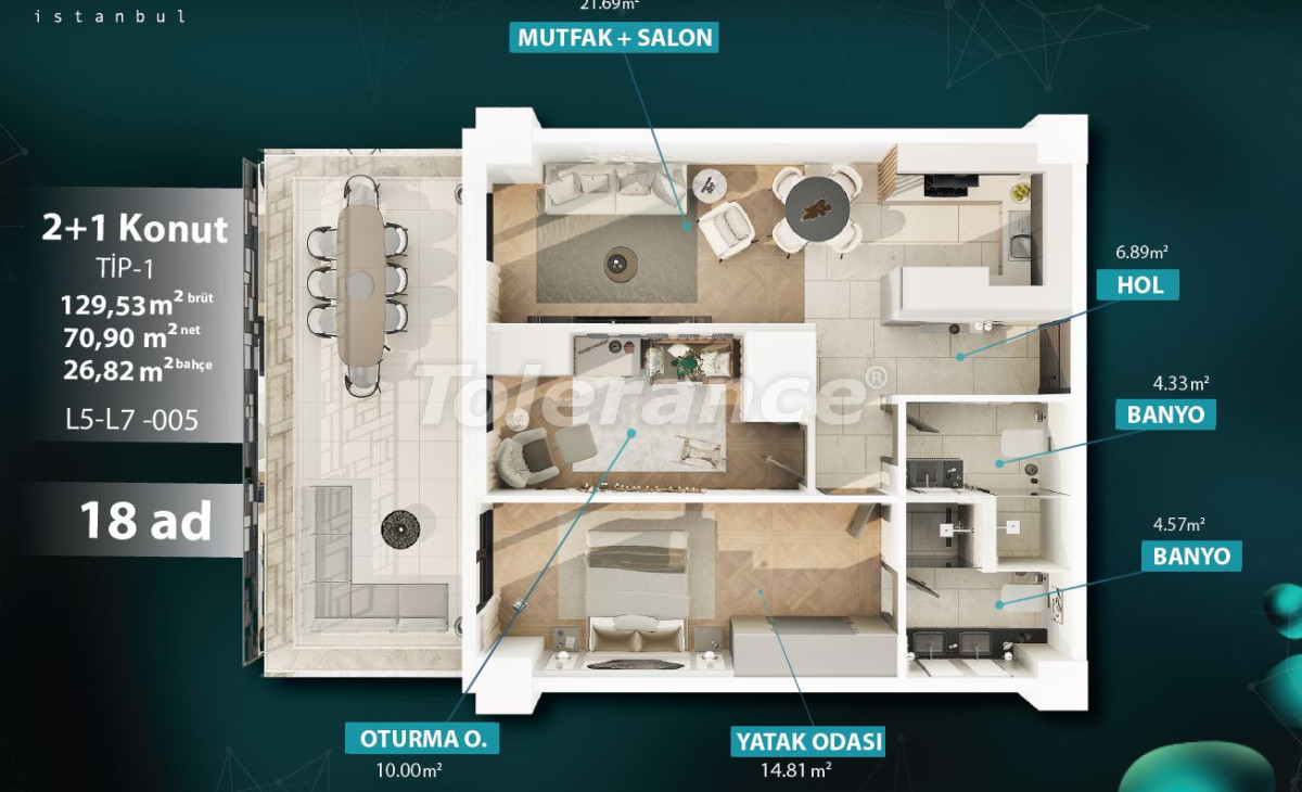Apartment vom entwickler in Beylikdüzü, Istanbul meeresblick pool - immobilien in der Türkei kaufen - 130552