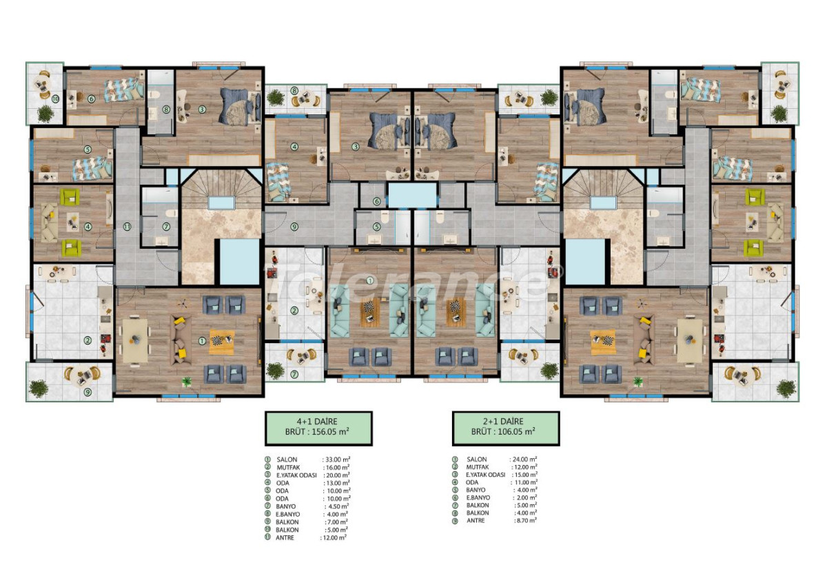 Appartement van de ontwikkelaar in Beylikdüzü, Istanboel zeezicht zwembad afbetaling - onroerend goed kopen in Turkije - 131338