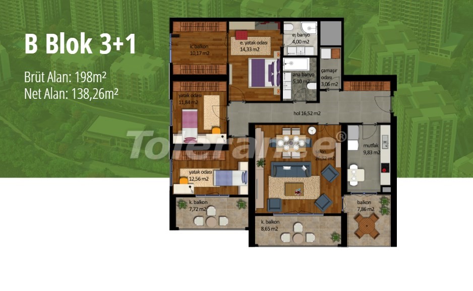 Apartment from the developer in Beylikduzu, İstanbul pool - buy realty in Turkey - 17004