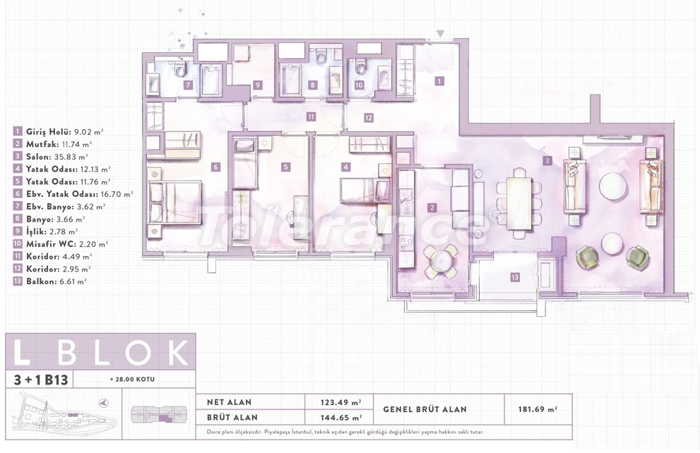Apartment vom entwickler in Beyoğlu, Istanbul pool - immobilien in der Türkei kaufen - 65338