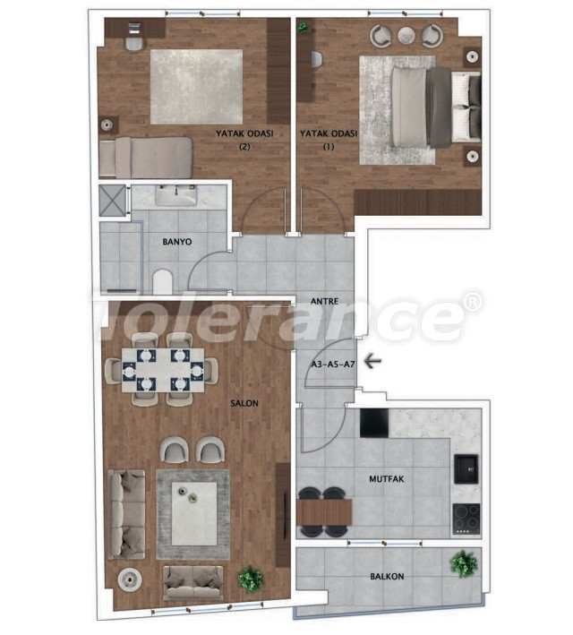 Apartment vom entwickler in Beyoğlu, Istanbul meeresblick ratenzahlung - immobilien in der Türkei kaufen - 65938