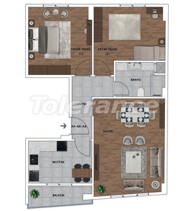 Apartment vom entwickler in Beyoğlu, Istanbul meeresblick ratenzahlung - immobilien in der Türkei kaufen - 65941