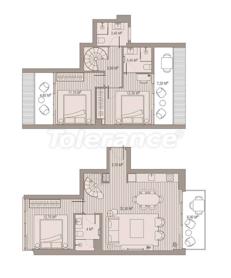 Apartment from the developer in Beyoğlu, İstanbul with installment - buy realty in Turkey - 67905