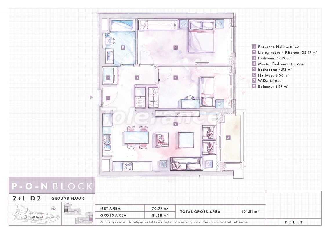آپارتمان از سازنده که در بی‌اوغلو, استانبول استخر - خرید ملک در ترکیه - 69243
