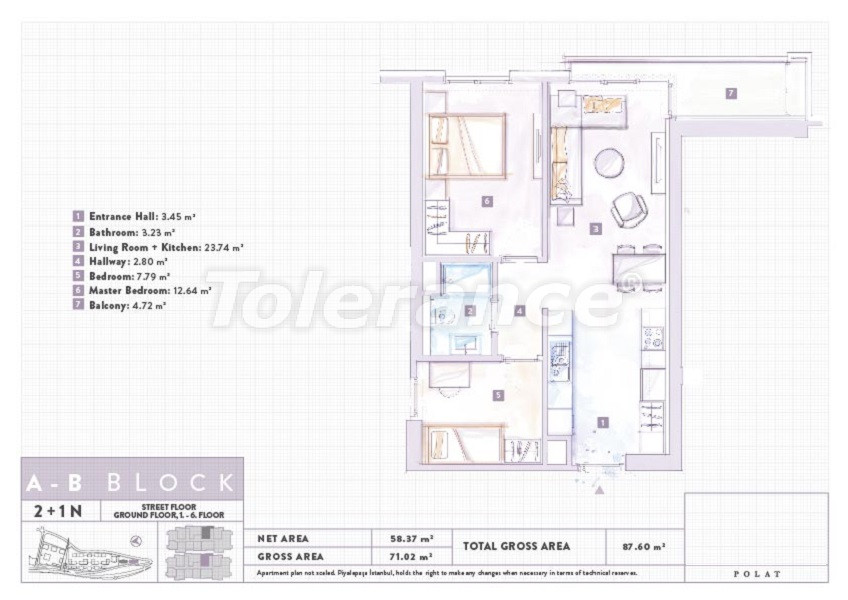 Apartment vom entwickler in Beyoğlu, Istanbul pool - immobilien in der Türkei kaufen - 69245