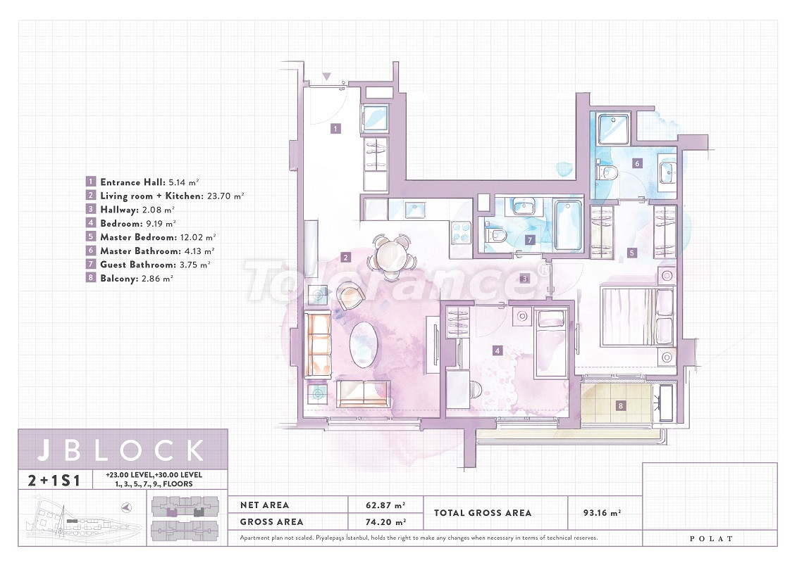Apartment vom entwickler in Beyoğlu, Istanbul pool - immobilien in der Türkei kaufen - 69247