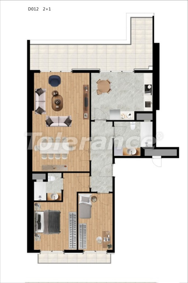 Appartement van de ontwikkelaar in Büyükçekmece, Istanboel zeezicht zwembad - onroerend goed kopen in Turkije - 130530