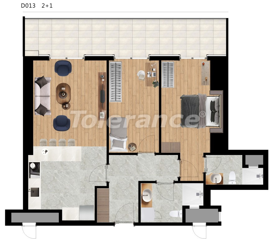 Appartement van de ontwikkelaar in Büyükçekmece, Istanboel zeezicht zwembad - onroerend goed kopen in Turkije - 130531
