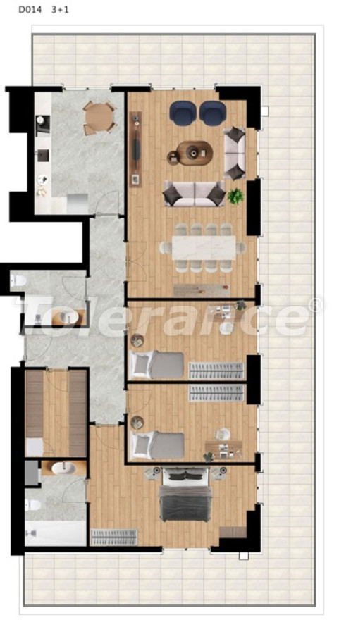 Appartement van de ontwikkelaar in Büyükçekmece, Istanboel zeezicht zwembad - onroerend goed kopen in Turkije - 130532